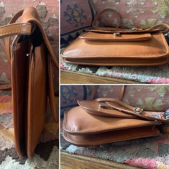 Vintage Genuine Leather Commuter Satchel - Picture 11 of 11